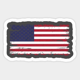 Tattered Old Flag Sticker